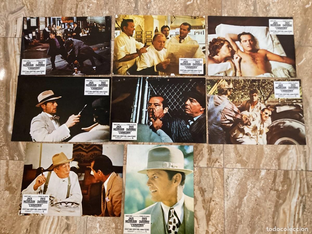 Cine: CHINATOWN / JUEGO ORIGINAL 8 FOTOCROMOS ESTRENO - Roman Polanski