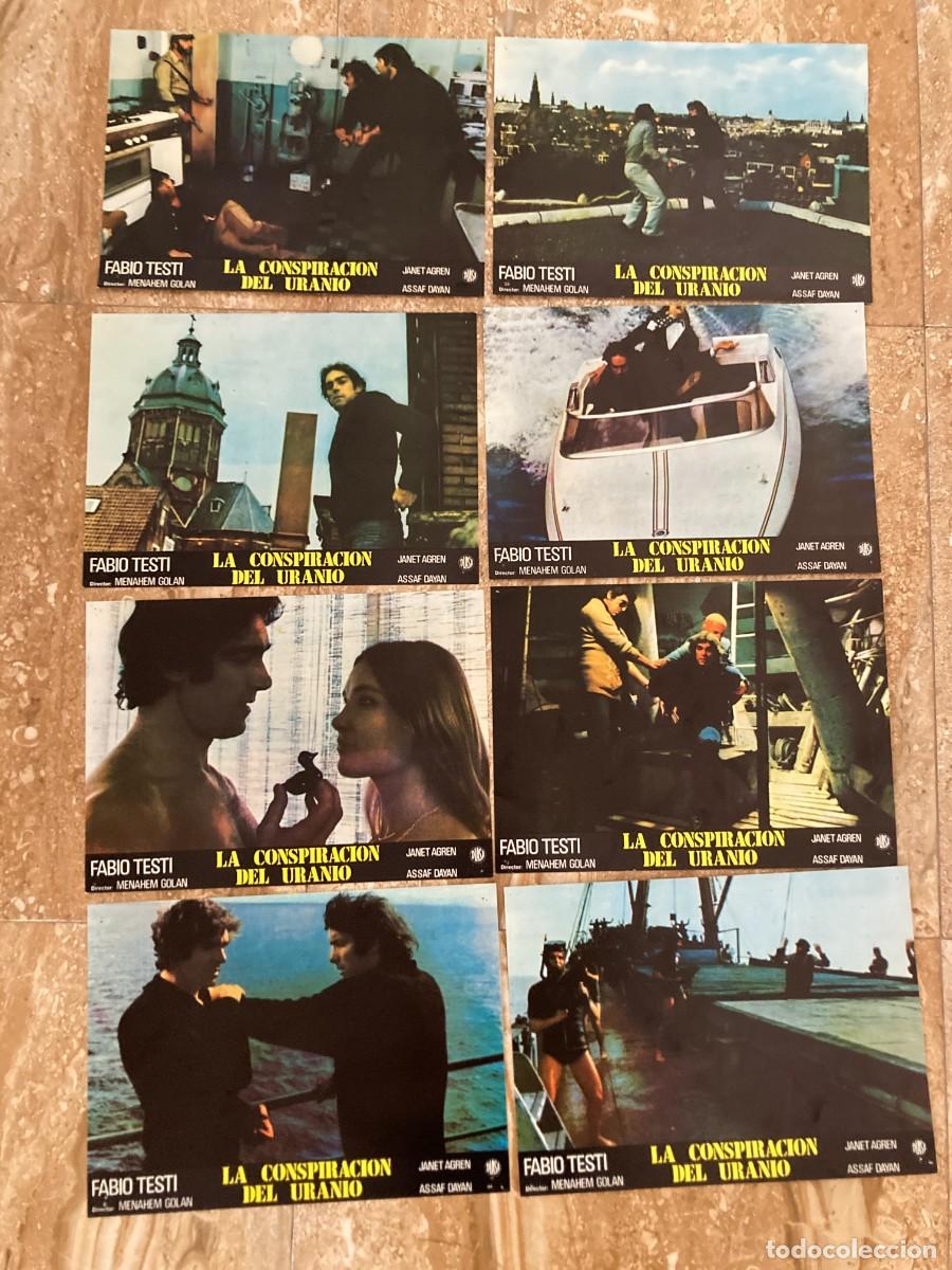Cine: LA CONSPIRACION DEL URANO / JUEGO COMPLETO ORIGINAL 8 FOTOCROMOS ESTRENO