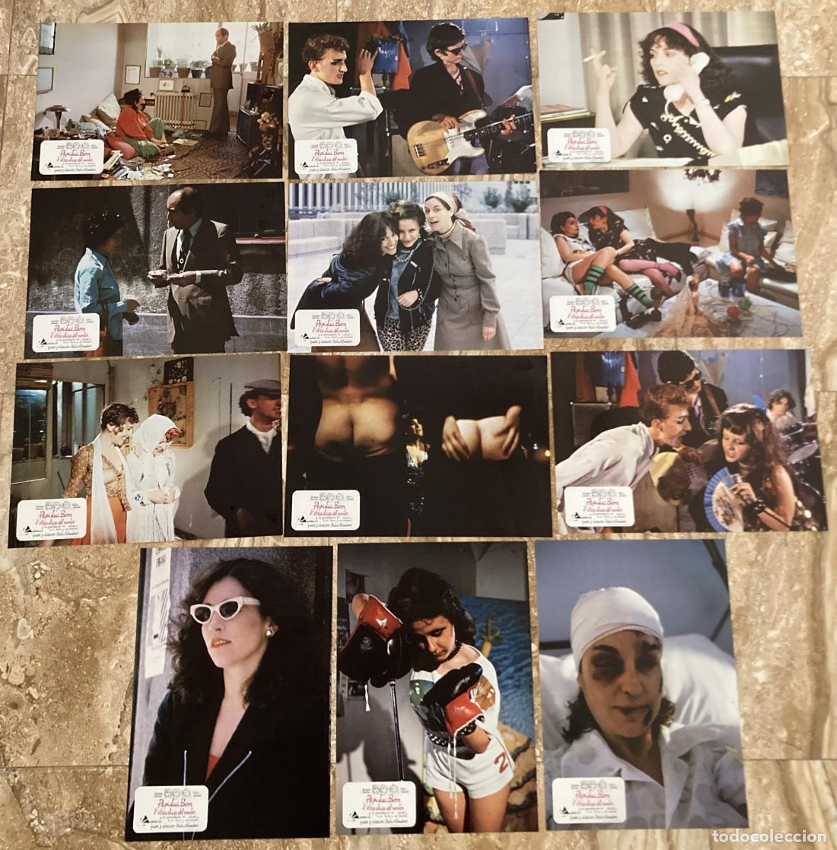 Cine: PEPI LUCI BOM Y OTRAS CHICAS DEL MONTON / JUEGO COMPLETO ORIGINAL 12 FOTOCROMOS ESTRENO - Almod&oacute;var