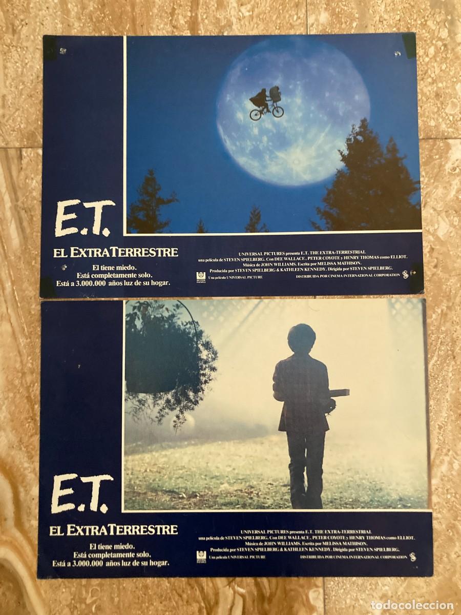 Cine: ET EL EXTRATERRESTRE / JUEGO ORIGINAL 2 FOTOCROMOS ESTRENO - Steven Spielberg