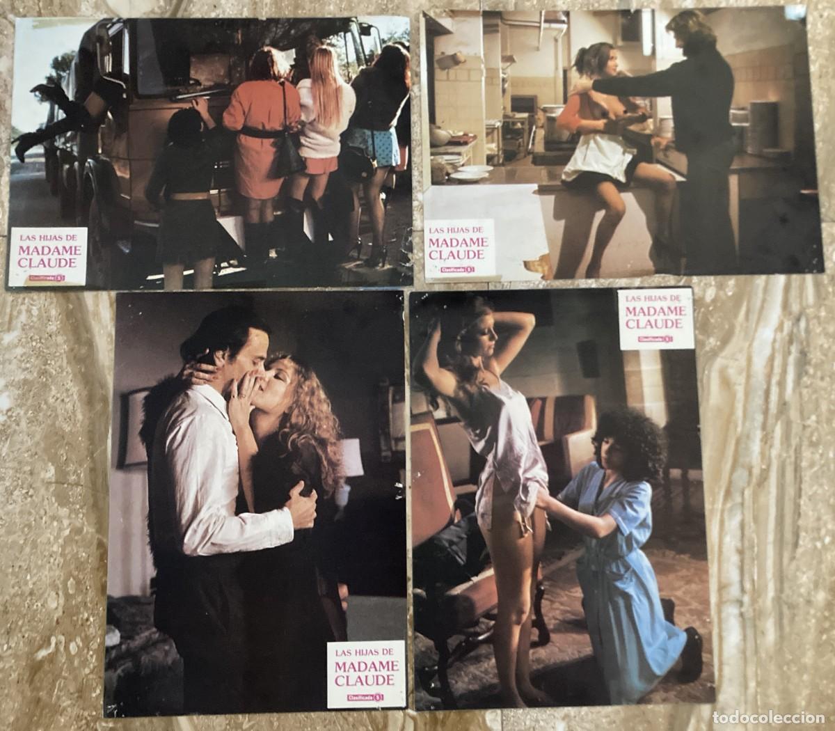 Cine: LAS HIJAS DE MADAME CLAUDE / JUEGO ORIGINAL 4 FOTOCROMOS ESTRENO