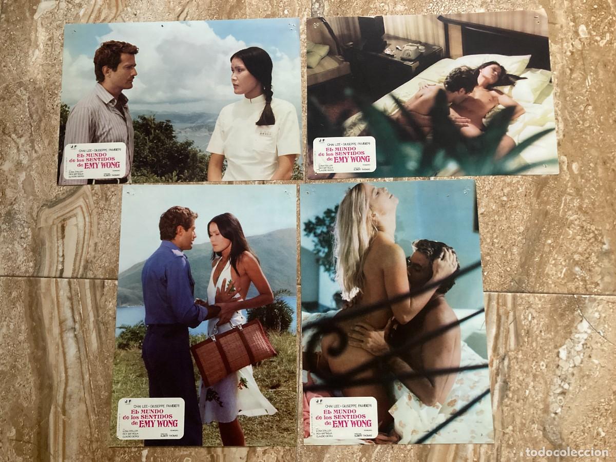 Cine: EL MUNDO DE LOS SENTIDOS DE EMY WONG / JUEGO ORIGINAL 4 FOTOCROMOS ESTRENO
