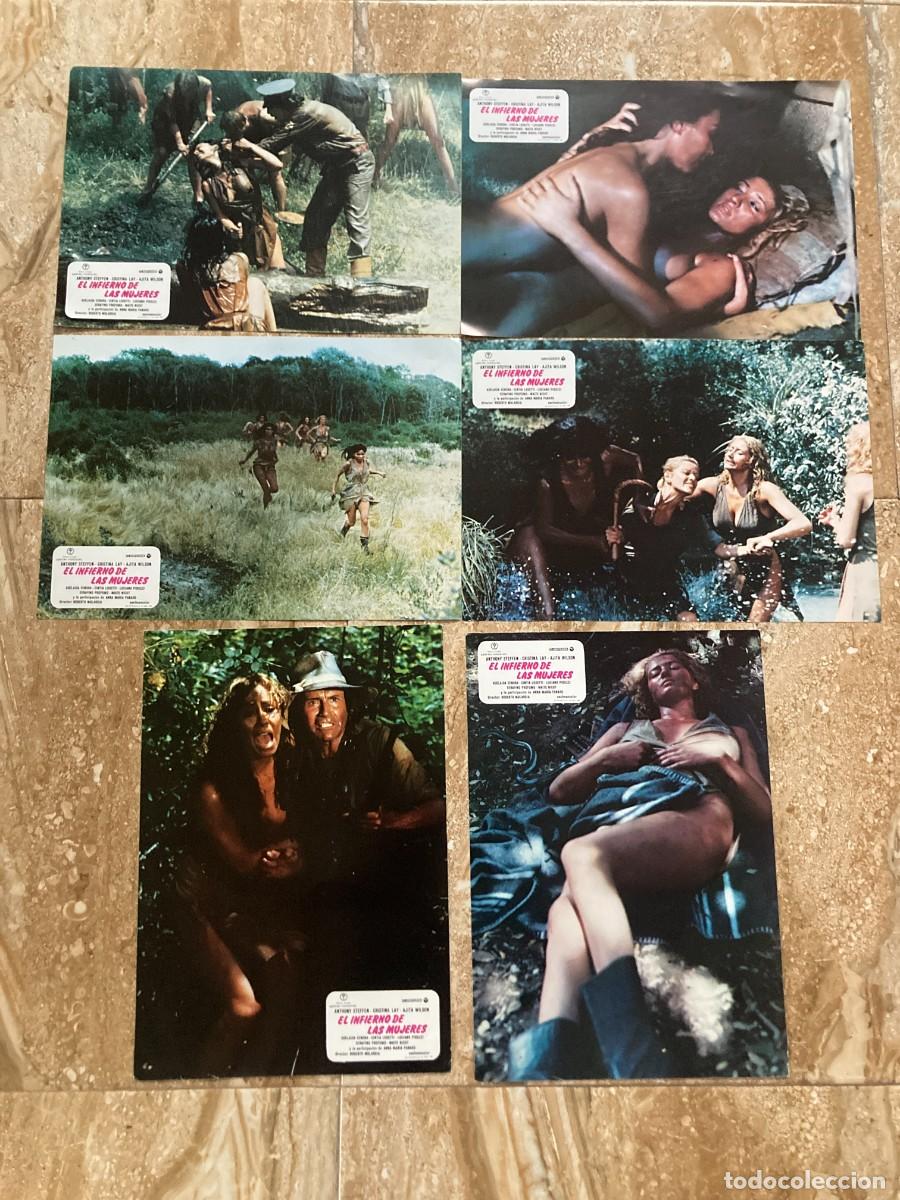 Cine: EL INFIERNO DE LAS MUJERES / JUEGO ORIGINAL 6 FOTOCROMOS ESTRENO