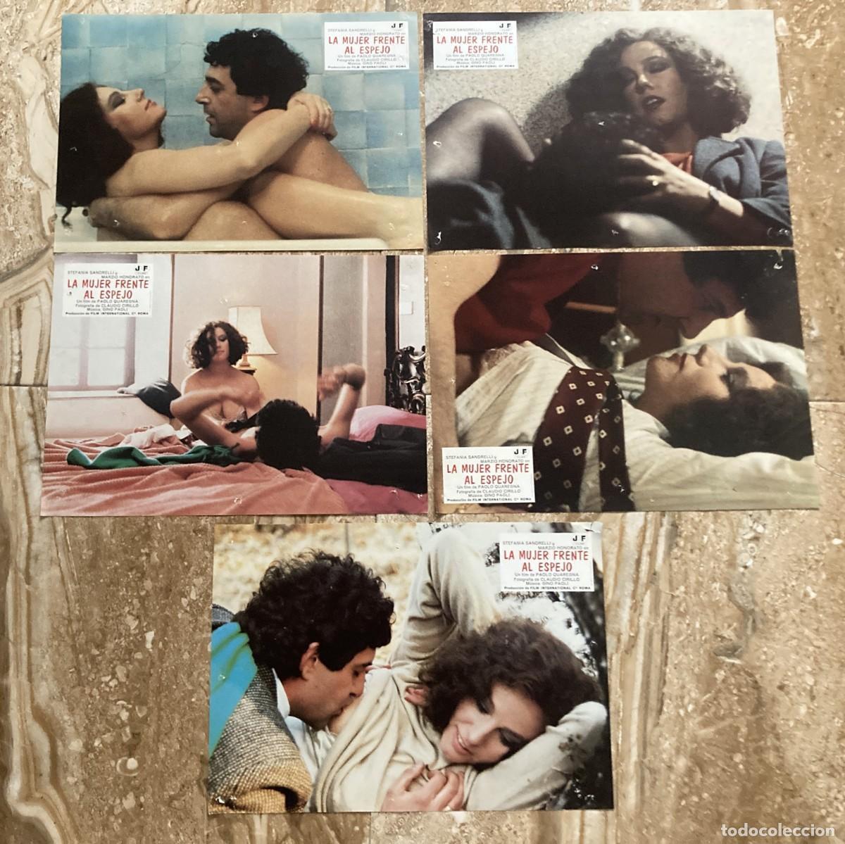 Cine: LA MUJER FRENTE AL ESPEJO / JUEGO ORIGINAL 5 FOTOCROMOS ESTRENO