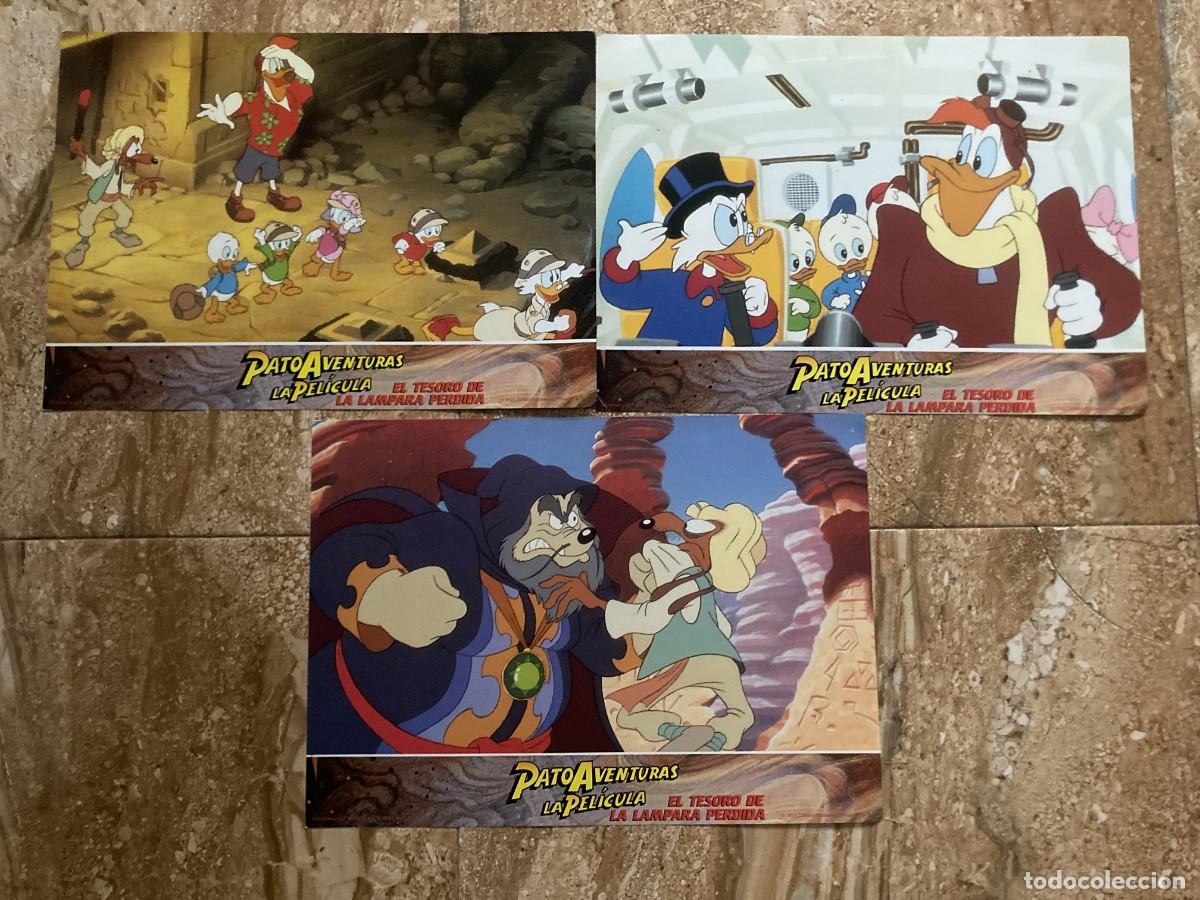 Cine: PATO AVENTURAS LA PELICULA - EL TESORO DE LA LAMPARA PERDIDA / JUEGO ORIGINAL 3 FOTOCROMOS ESTRENO