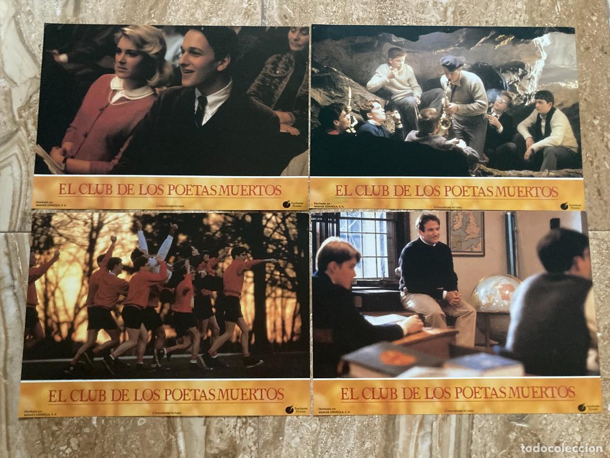 Cine: EL CLUB DE LOS POETAS MUERTOS / JUEGO ORIGINAL 4 FOTOCROMOS ESTRENO