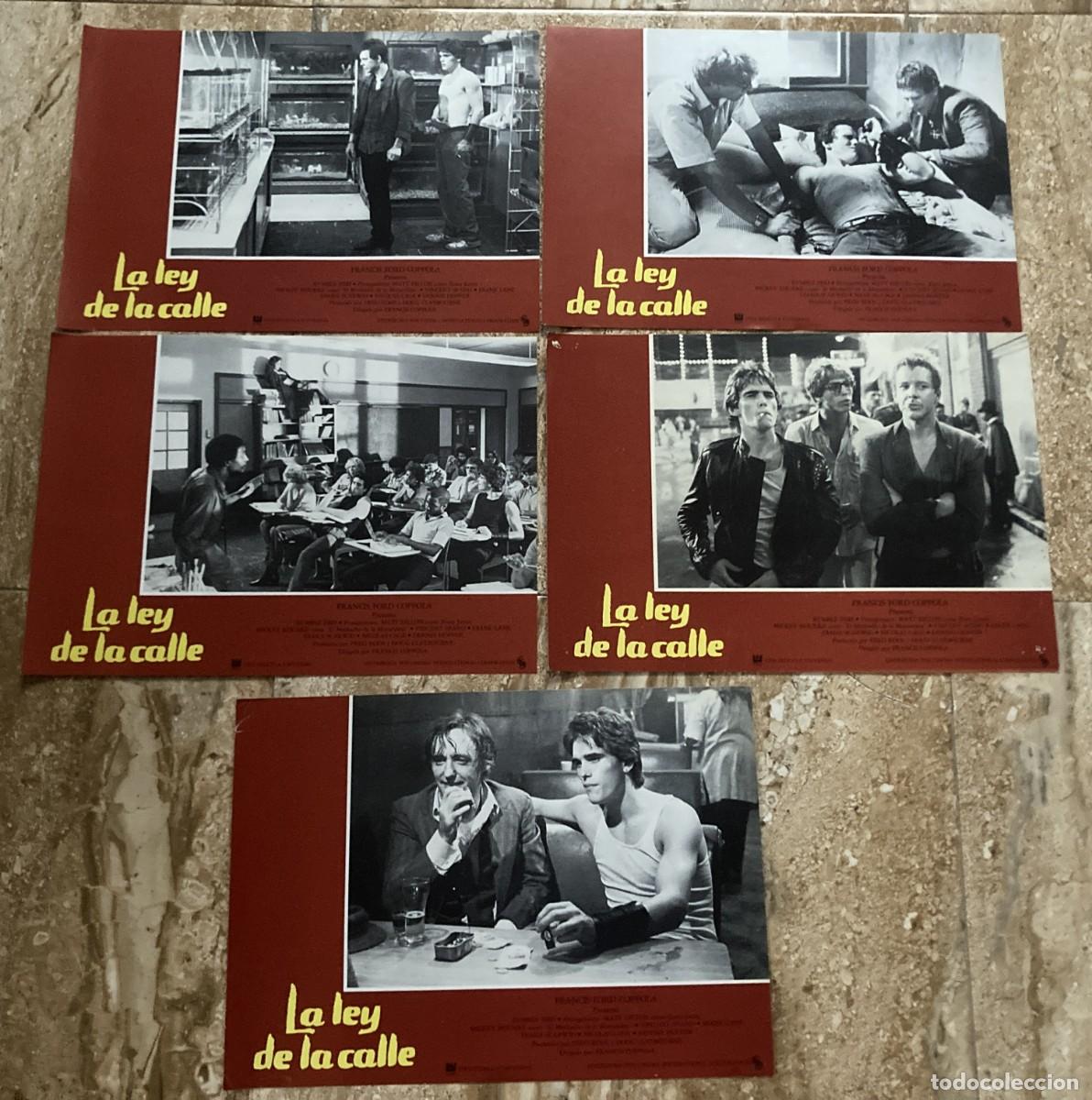 Cine: LA LEY DE LA CALLE / JUEGO ORIGINAL 5 FOTOCROMOS ESTRENO