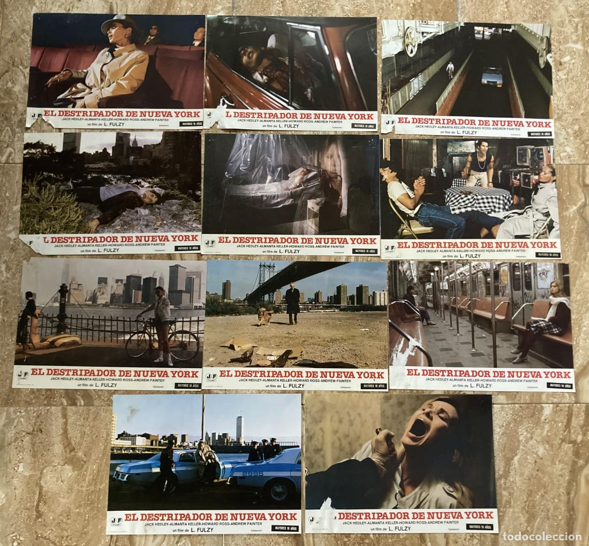 Cine: EL DESTRIPADOR DE NUEVA YORK / JUEGO ORIGINAL 11 FOTOCROMOS ESTRENO - Lucio Fulci - LEER