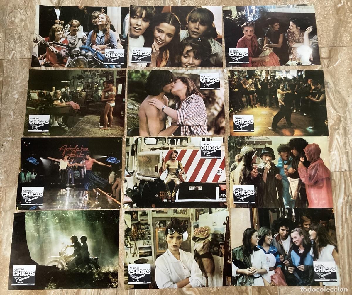 Cine: CUATRO CHICAS / JUEGO COMPLETO ORIGINAL 12 FOTOCROMOS ESTRENO