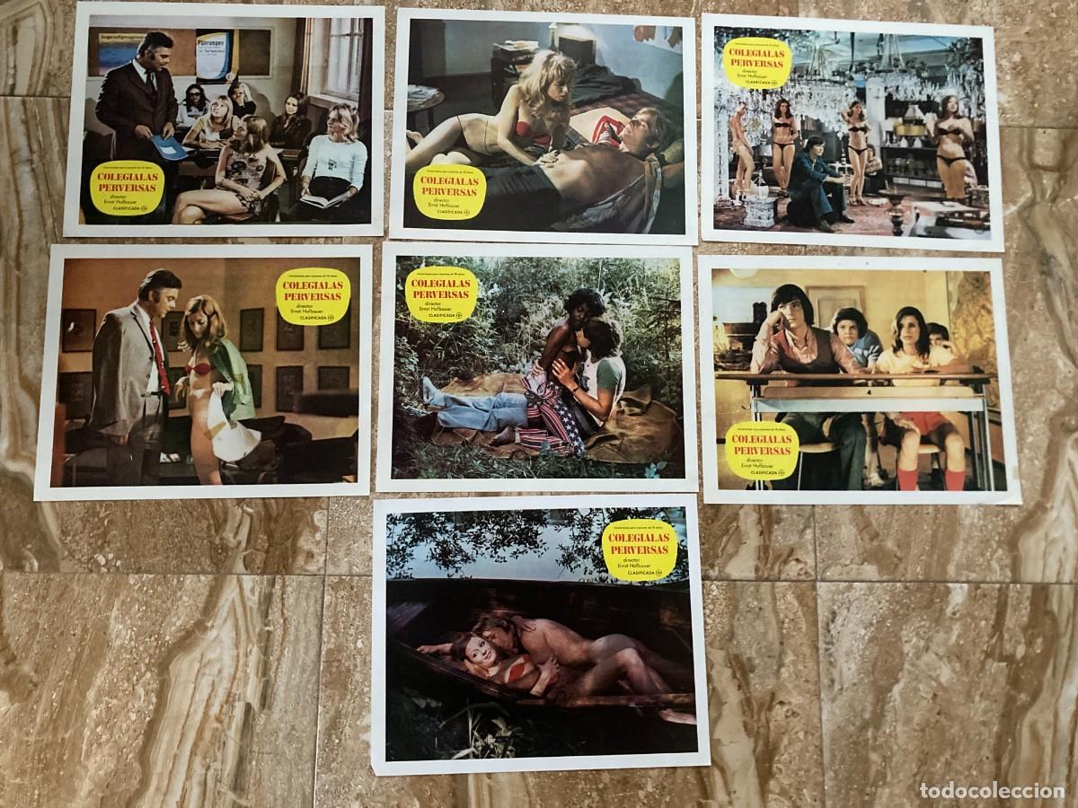 Cine: COLEGIALAS PERVERSAS / JUEGO ORIGINAL 7 FOTOCROMOS ESTRENO