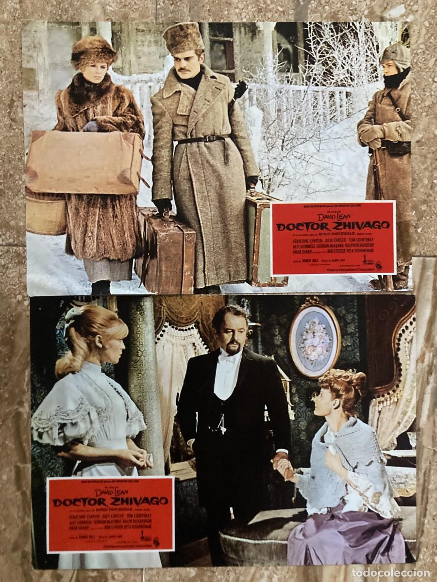 Cine: DOCTOR ZHIVAGO / JUEGO ORIGINAL 2 FOTOCROMOS REESTRENO