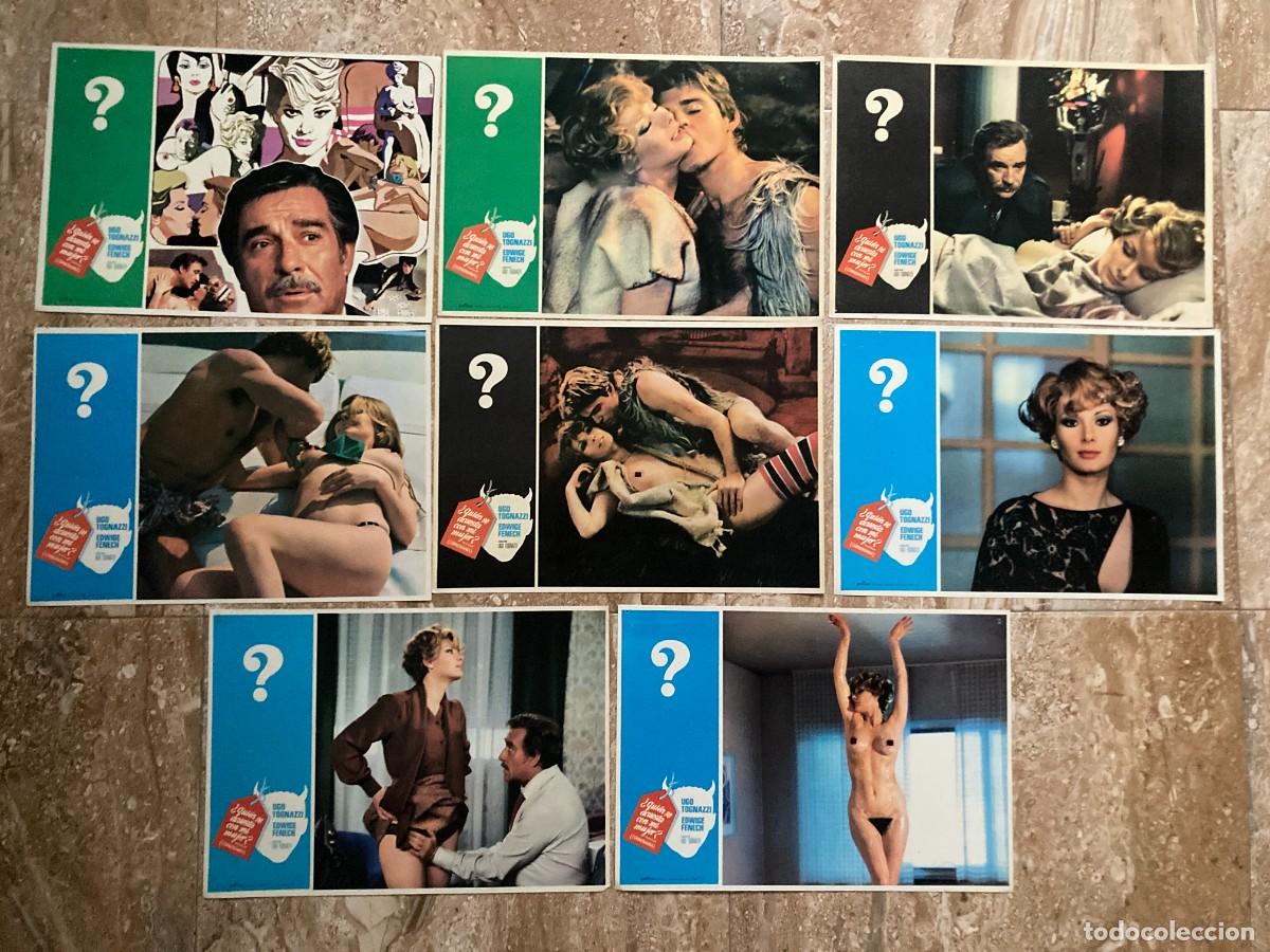 Cine: &iquest; QUIEN SE ACUESTA CON MI MUJER ? / JUEGO COMPLETO ORIGINAL 8 FOTOCROMOS ESTRENO