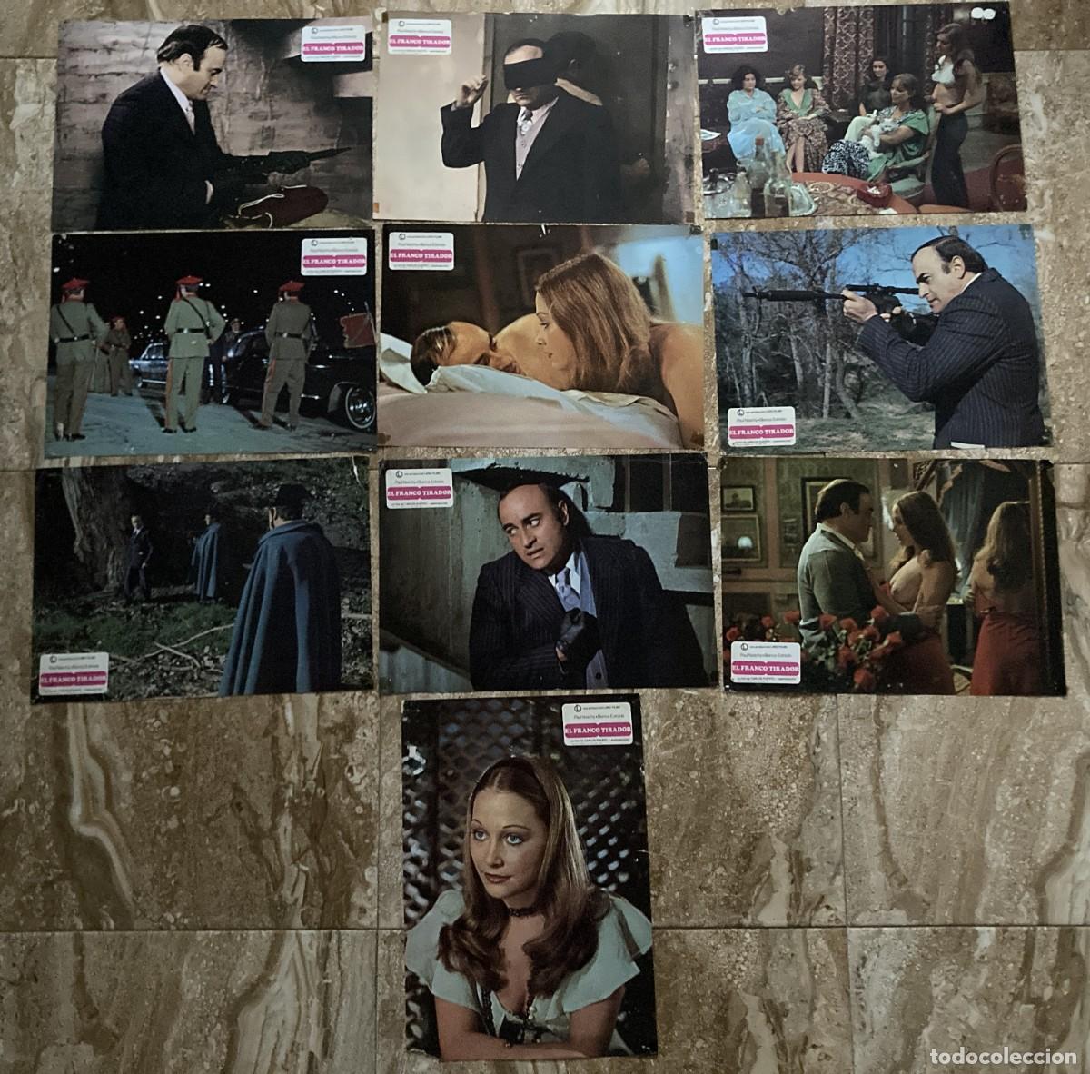 Cine: EL FRANCOTIRADOR / JUEGO COMPLETO ORIGINAL 10 FOTOCROMOS ESTRENO - Paul Naschy