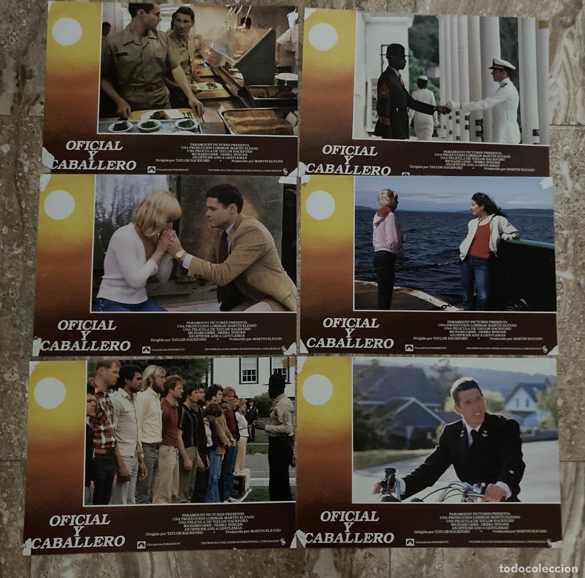 Cine: OFICIAL Y CABALLERO / JUEGO ORIGINAL 6 FOTOCROMOS ESTRENO