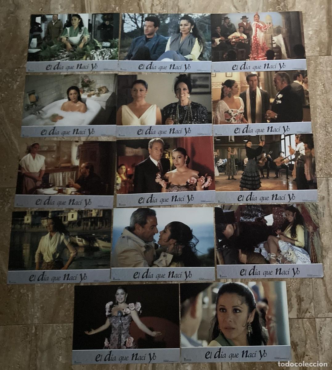 Cine: EL DIA QUE NACI YO / JUEGO ORIGINAL 14 FOTOCROMOS ESTRENO - Isabel Pantoja