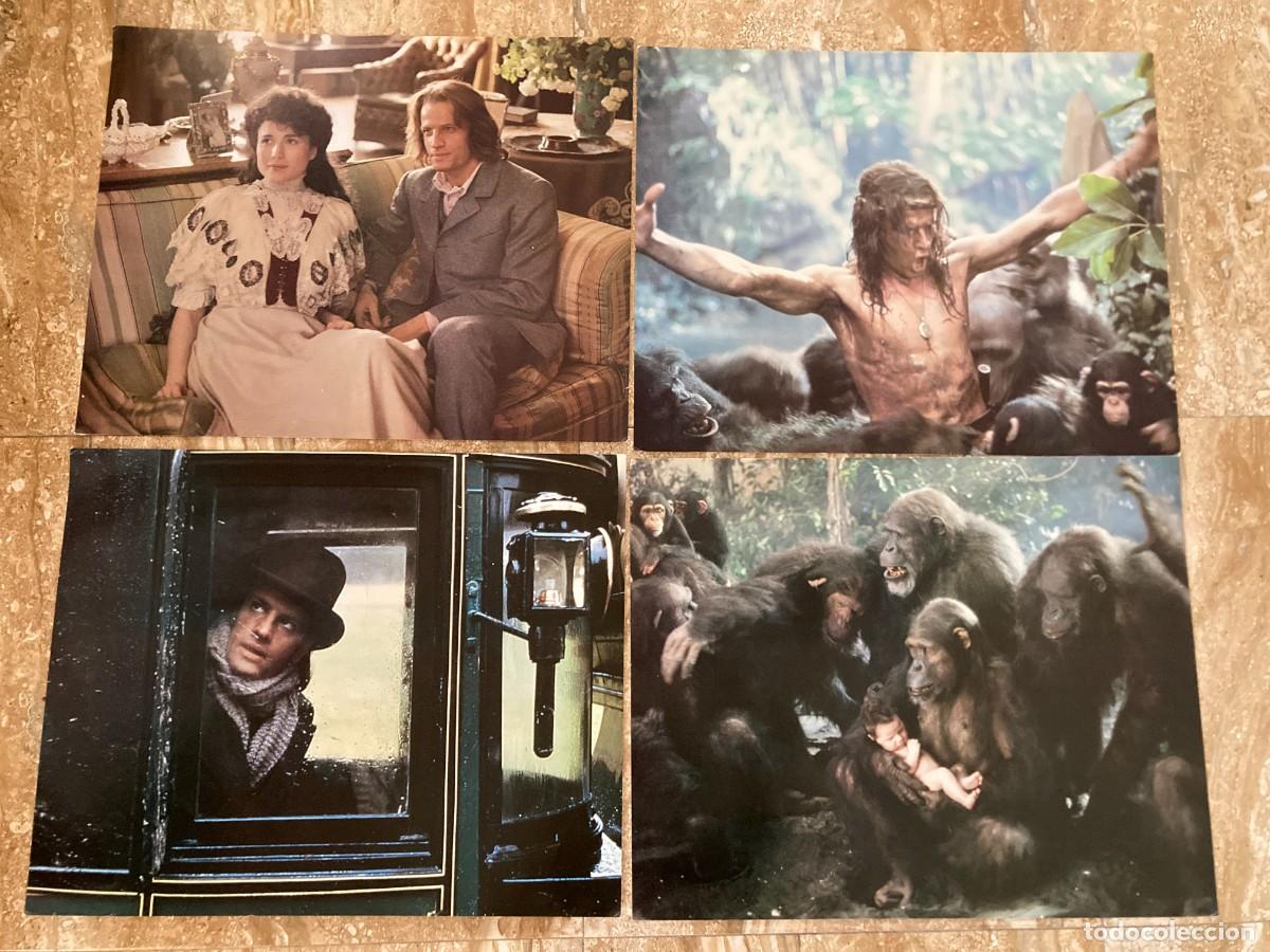 Cine: GREYSTOKE THE LEGEND OF TARZAN / JUEGO ORIGINAL 4 FOTOCROMOS GRANDES - EDICI&Oacute;N USA