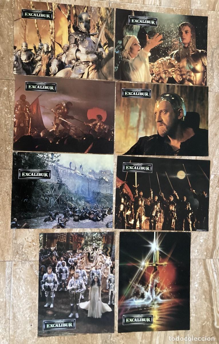 Cine: EXCALIBUR / JUEGO COMPLETO ORIGINAL 8 FOTOCROMOS GRANDES - EDICI&Oacute;N USA