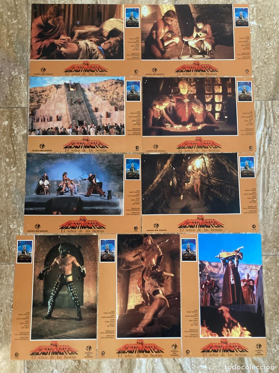 Cine: EL SE&Ntilde;OR DE LAS BESTIAS / JUEGO ORIGINAL 9 FOTOCROMOS ESTRENO