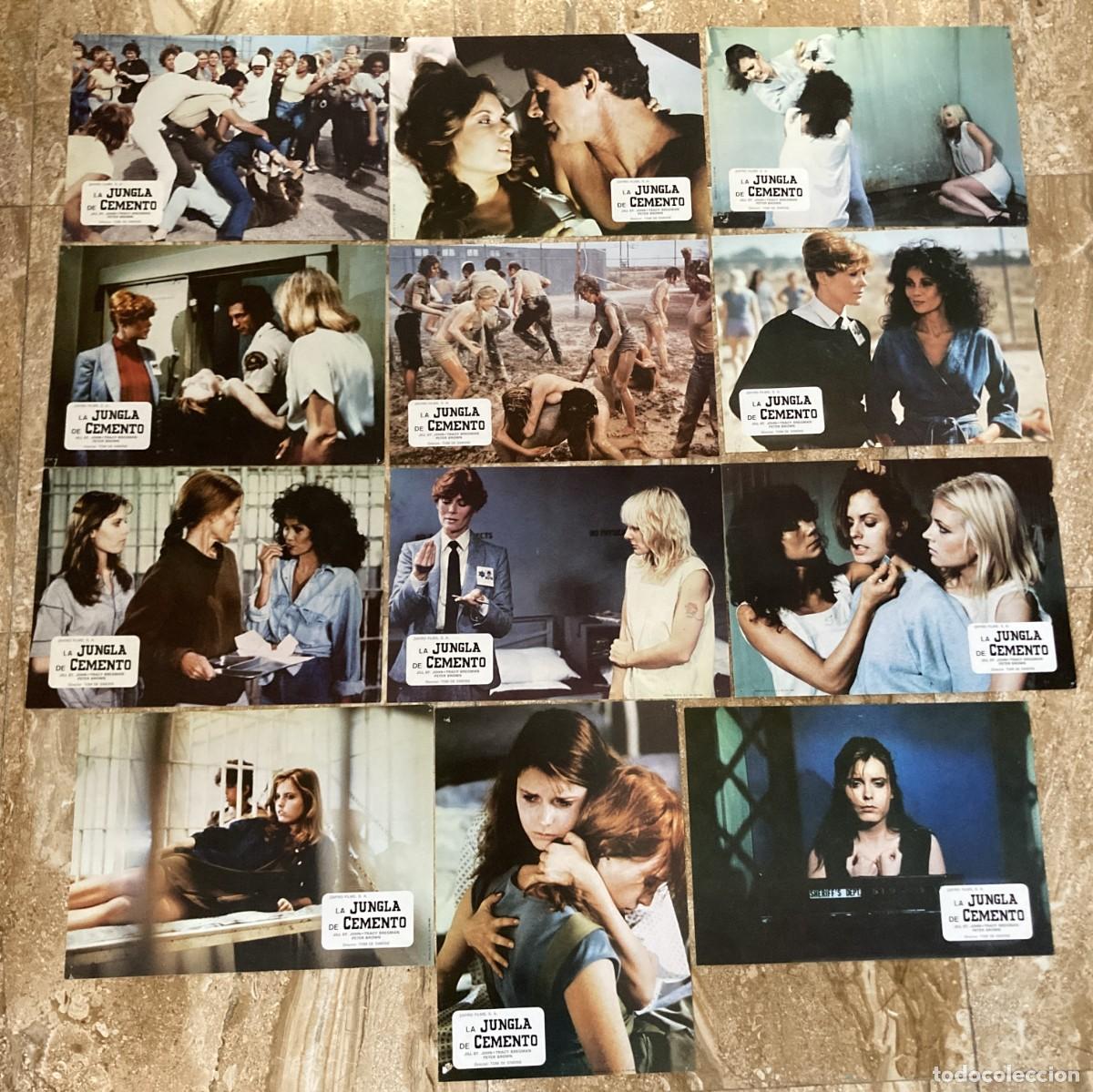 Cine: LA JUNGLA DEL CEMENTO / JUEGO COMPLETO ORIGINAL 12 FOTOCROMOS ESTRENO