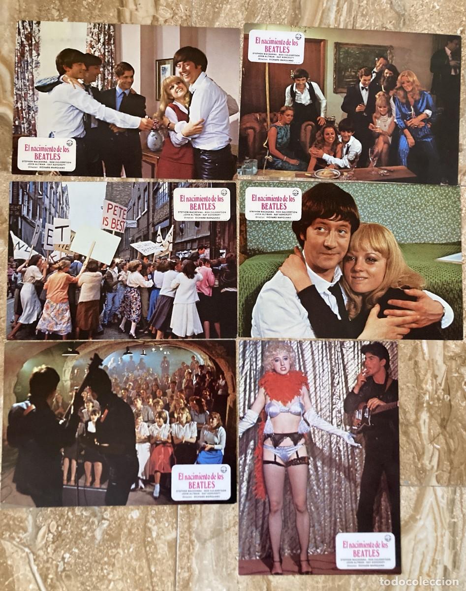 Cine: EL NACIMIENTO DE LOS BEATLES / JUEGO ORIGINAL 6 FOTOCROMOS ESTRENO