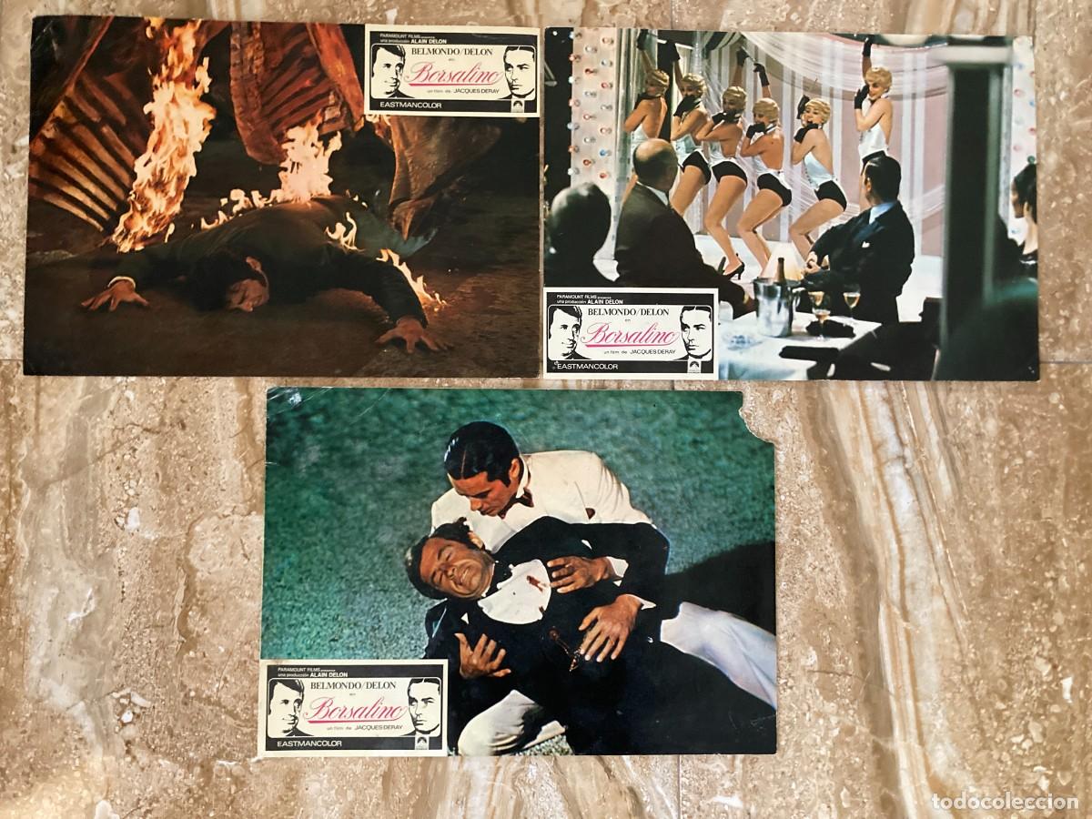 Cine: BORSALINO / JUEGO ORIGINAL 3 FOTOCROMOS ESTRENO