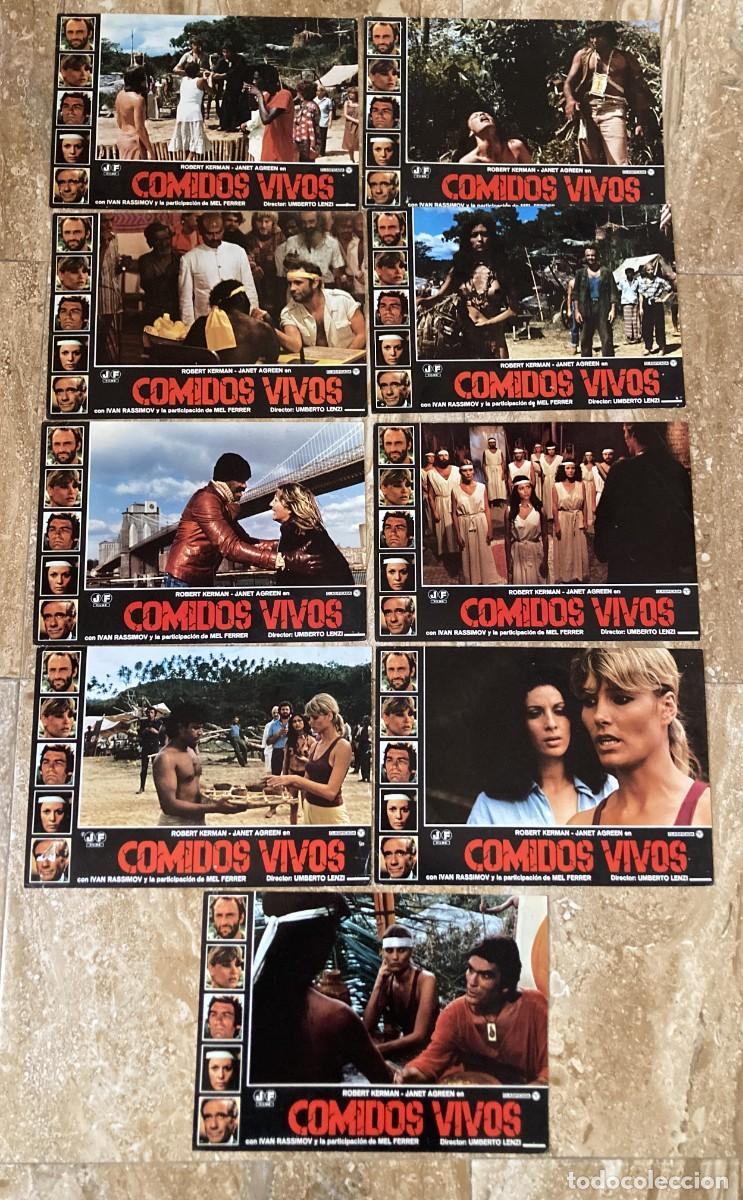 Cine: COMIDOS VIVOS / JUEGO ORIGINAL 9 FOTOCROMOS ESTRENO