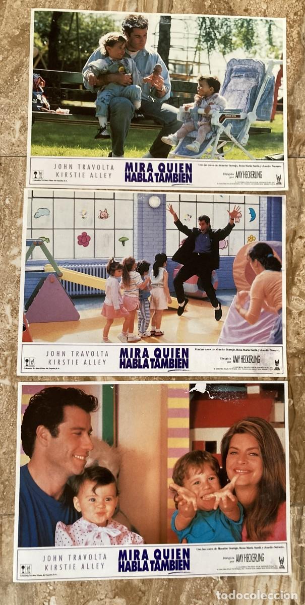 Cine: MIRA QUIEN HABLA TAMBIEN / JUEGO ORIGINAL 3 FOTOCROMOS ESTRENO