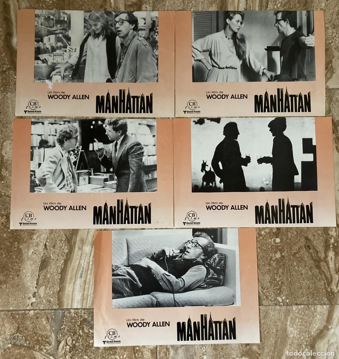 Cine: MANHATTAN / JUEGO ORIGINAL 5 FOTOCROMOS ESTRENO - Woody Allen