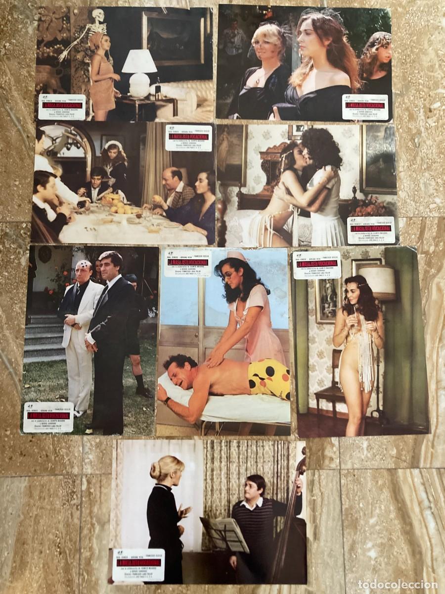Cine: LA MASAJISTA VOCACIONAL / JUEGO ORIGINAL 8 FOTOCROMOS ESTRENO