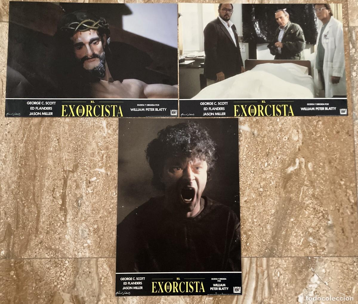Cine: EL EXORCISTA III / JUEGO ORIGINAL 3 FOTOCROMOS ESTRENO