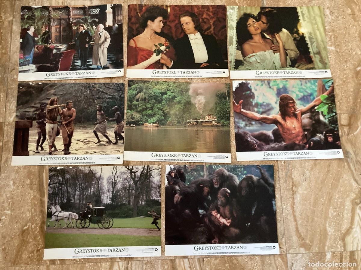 Cine: GREYSTOKE THE LEGEND OF TARZAN / JUEGO ORIGINAL 8 FOTOCROMOS ESTRENO EDICION USA
