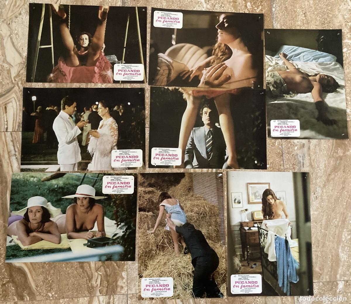 Cine: PECANDO EN FAMILIA / JUEGO ORIGINAL 8 FOTOCROMOS ESTRENO
