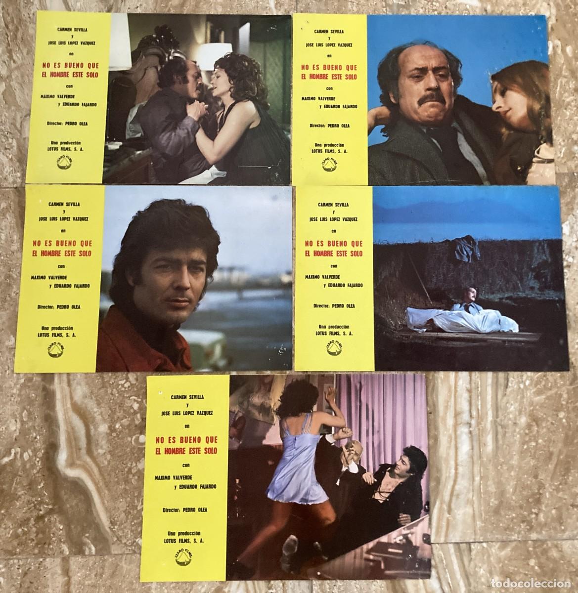 Cine: NO ES BUENO QUE EL HOMBRE ESTE SOLO / JUEGO ORIGINAL 5 FOTOCROMOS ESTRENO