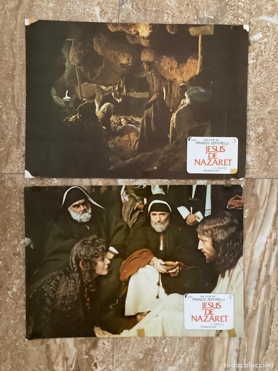 Cine: JESUS DE NAZARET / JUEGO ORIGINAL 2 FOTOCROMOS ESTRENO