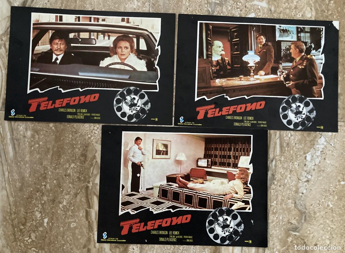Cine: TELEFONO / JUEGO ORIGINAL 3 FOTOCROMOS ESTRENO