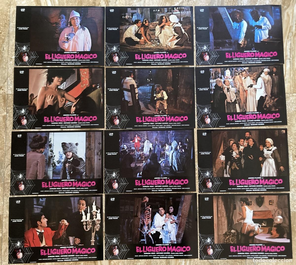Cine: EL LIGUERO MAGICO / JUEGO COMPLETO ORIGINAL 12 FOTOCROMOS ESTRENO - Andr&eacute;s Pajares