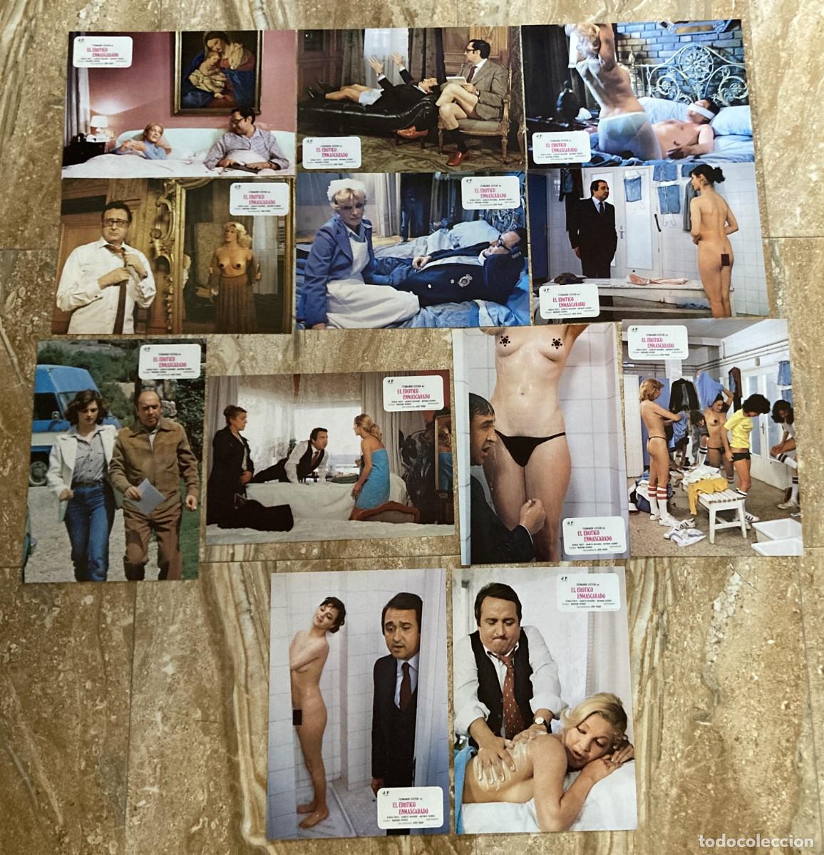 Cine: EL EROTICO ENMASCARADO / JUEGO COMPLETO ORIGINAL 12 FOTOCROMOS ESTRENO