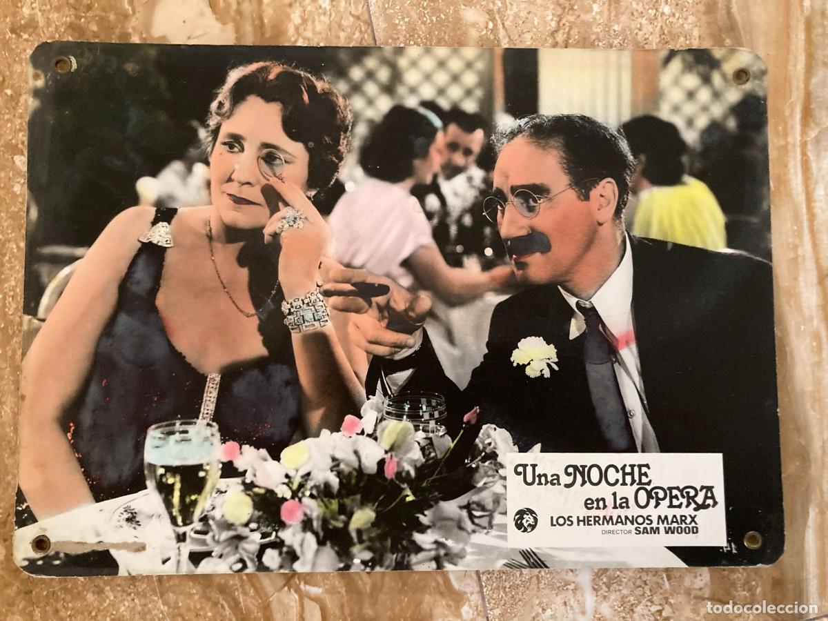 Cine: UNA NOCHE EN LA OPERA / JUEGO ORIGINAL 3 FOTOCROMOS CARTON - Hermanos Marx