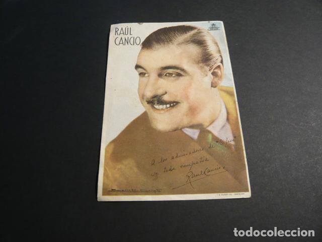 Cin&eacute;ma: RAUL CANCIO ACTOR TARJETA DE MANO