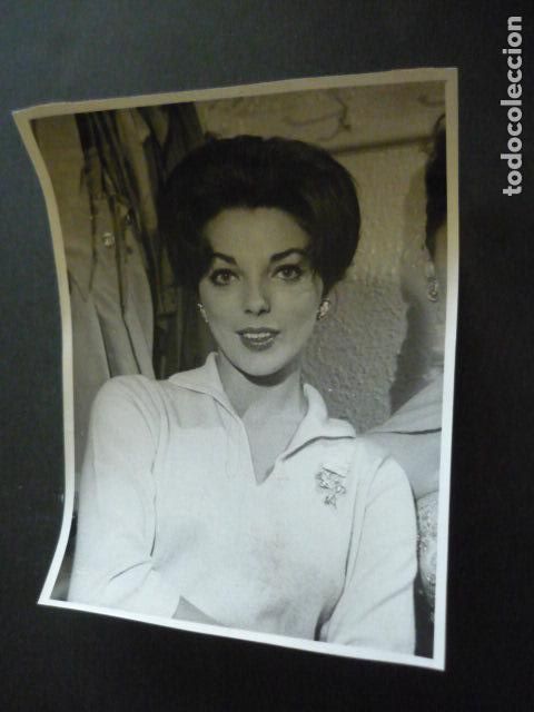 Cin&eacute;ma: JOAN COLLINS ACTRIZ ANTIGUA FOTOGRAFIA ORIGINAL 16 X 21 CM
