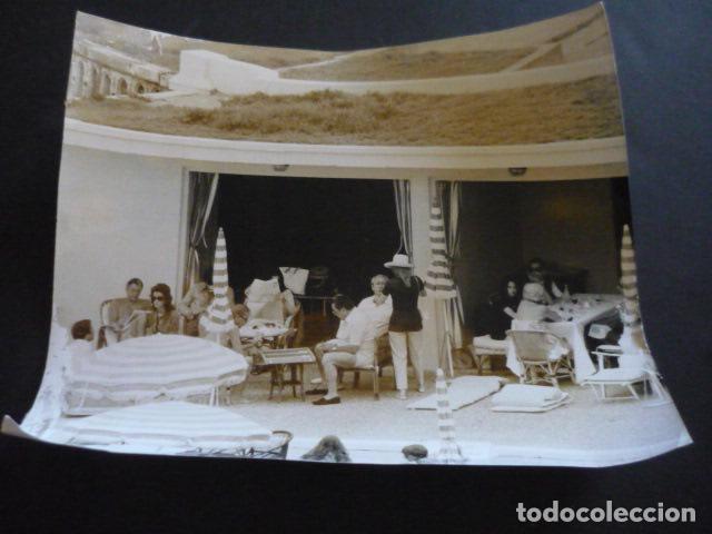 Cin&eacute;ma: FRANK SINATRA ACTOR VACACIONES EN BIARRITZ ANTIGUA FOTOGRAFIA ORIGINAL 20 X 25 CM