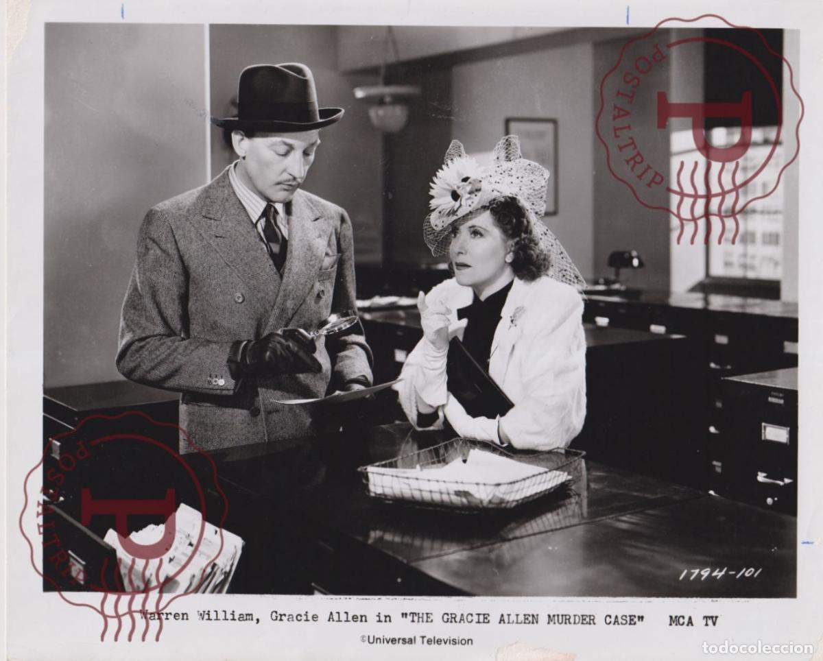Cine: GRACIE ALLEN MURDER CASE. CINE CINEMA. ACTOR ACTRESS. ACTRIZ. PHOTO FOTO +-25.5X20.5CM