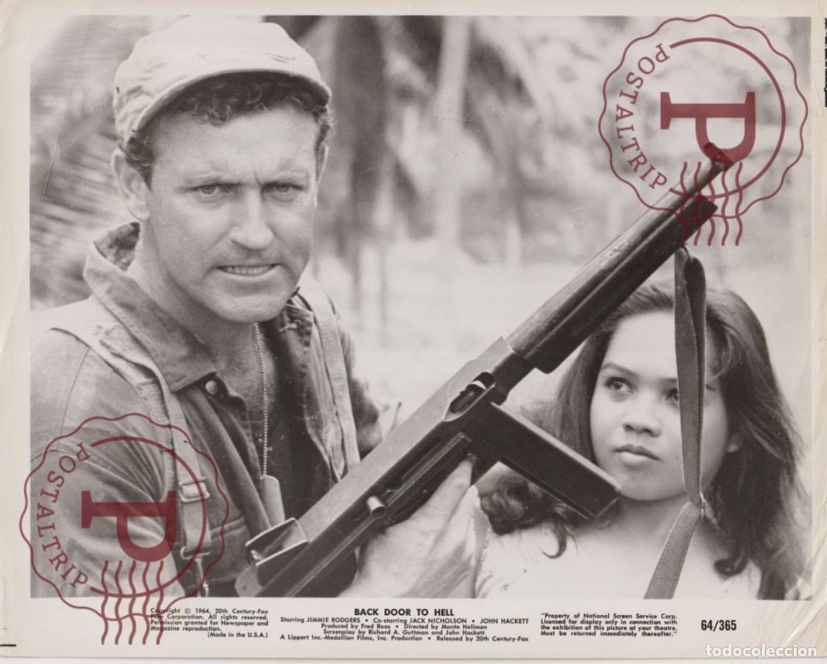 Cine: BACK DOOR TO HELL. CINE CINEMA. ACTOR ACTRESS. ACTRIZ. PHOTO FOTO +-25.5X20.5CM
