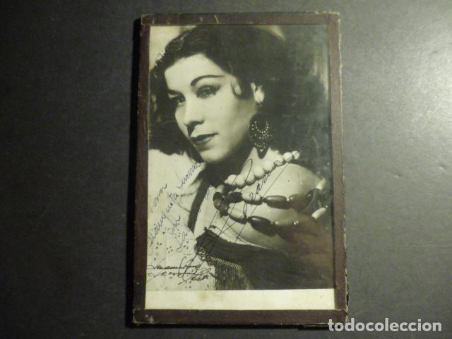 Cine: ROSARIO BAILAORA FLORENCIA PEREZ PADILLA ANTIGUA FOTOGRAFIA CON FIRMA AUTOGRAFA ENMARCADA 12 X 18 CM