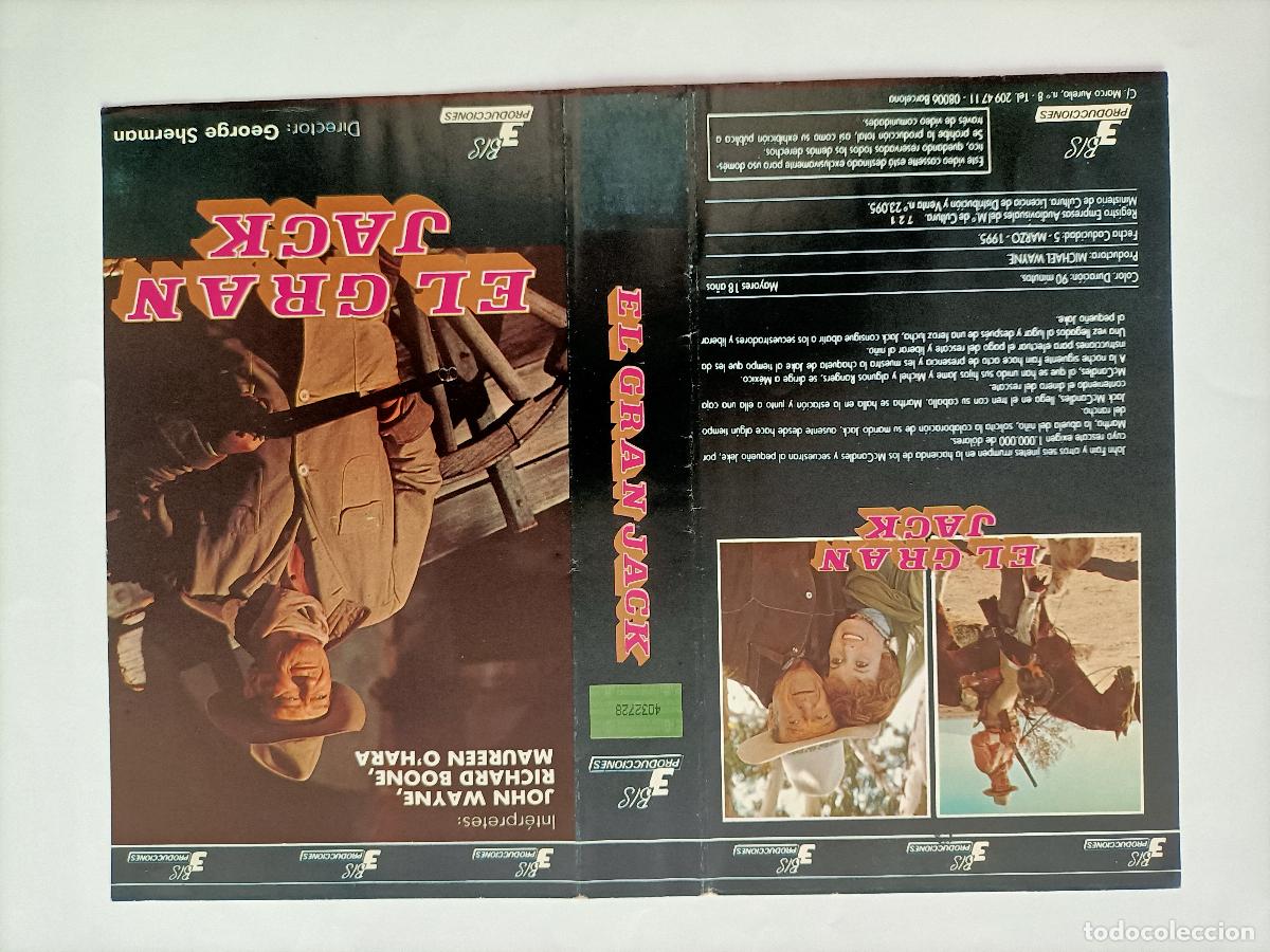 Cine: CARATULA JOHN WAYNE. PEL&Iacute;CULA EL GRAN JACK, LA ORIGINAL de la 1&ordf; EDICI&Oacute;N.