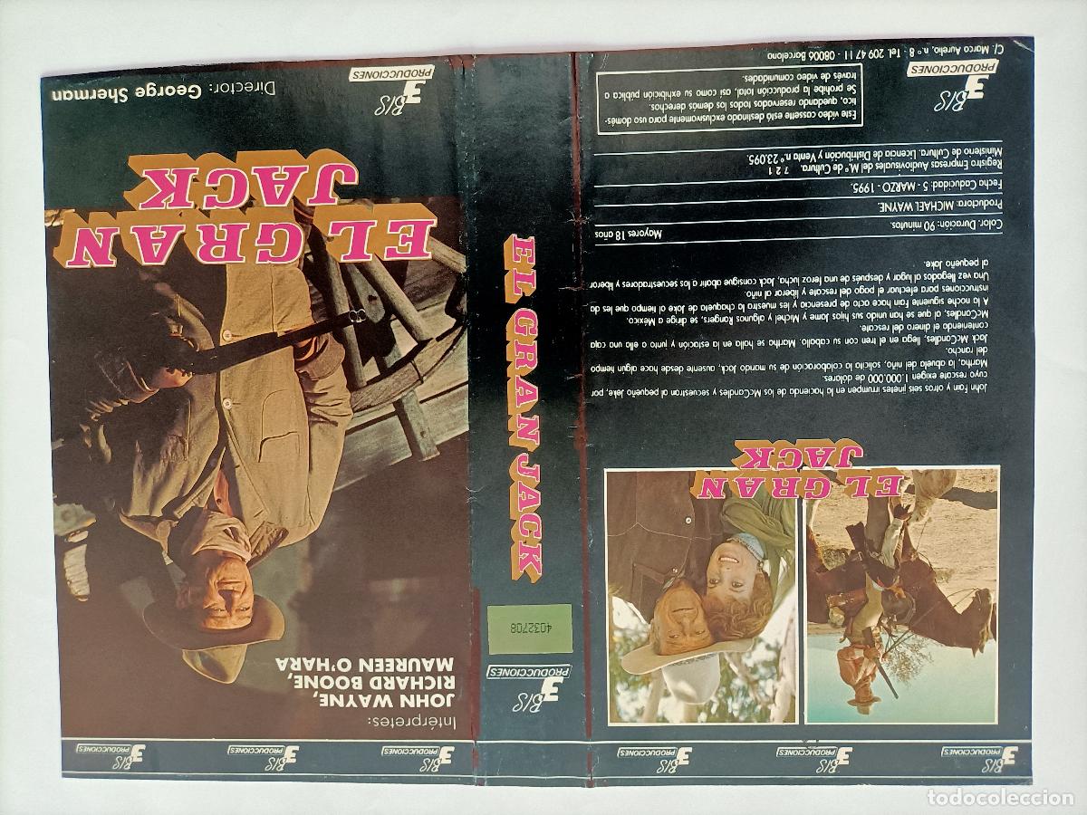 Cine: CARATULA JOHN WAYNE. PEL&Iacute;CULA EL GRAN JACK, LA ORIGINAL de la 1&ordf; EDICI&Oacute;N.