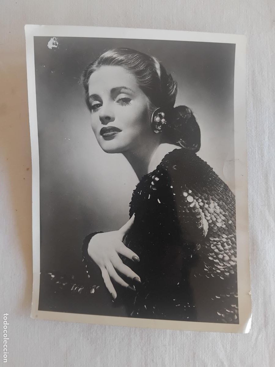 Cine: FOTOGRAFIA DE ISABEL DE POMES PARA PLANA DE FIGURAS DEL CINEMA EN BARCELONA. 12 X 16 CM.