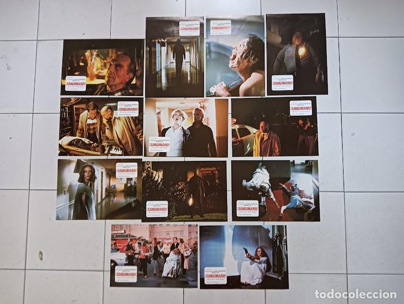 Cin&eacute;ma: SJC 0031 SANGUINARIO Halloween 2 JOHN CARPENTER TERROR SET COMPLETO 12 FOTOCROMOS ORIGINAL ESTRENO