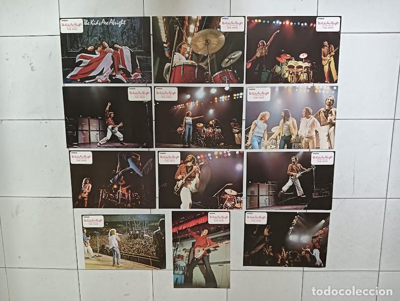 Cin&eacute;ma: SJC 0032 THE KIDS ARE ALRIGHT Los Chicos Estan Bien THE WHO SET COMPLETO 12 FOTOCROMOS ORIGINAL ESTR