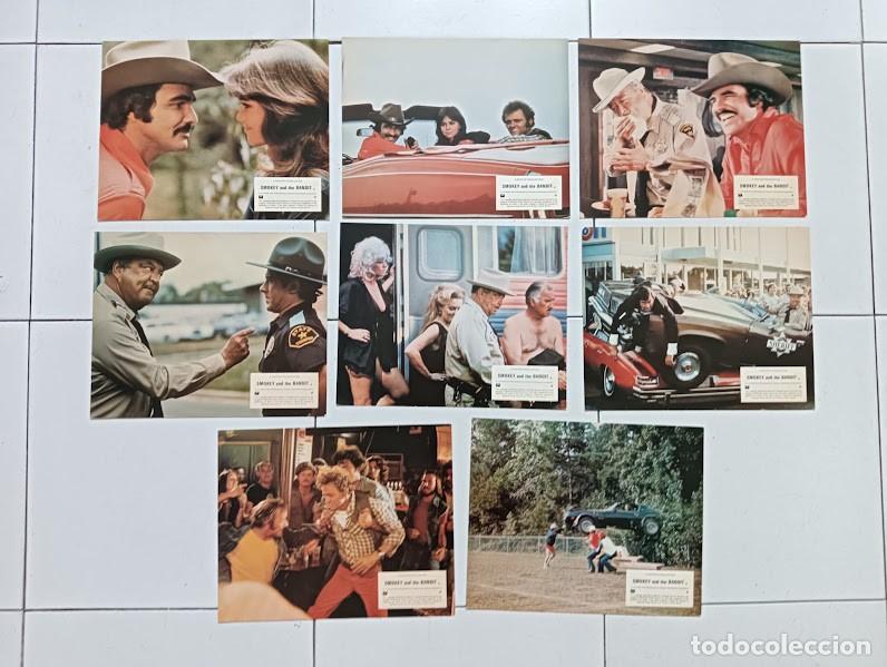 Cin&eacute;ma: SJC 0035 LOS CARADURAS BURT REYNOLDS SALLY FIELD SET 8 FOTOCROMOS ORIGINAL INGLES